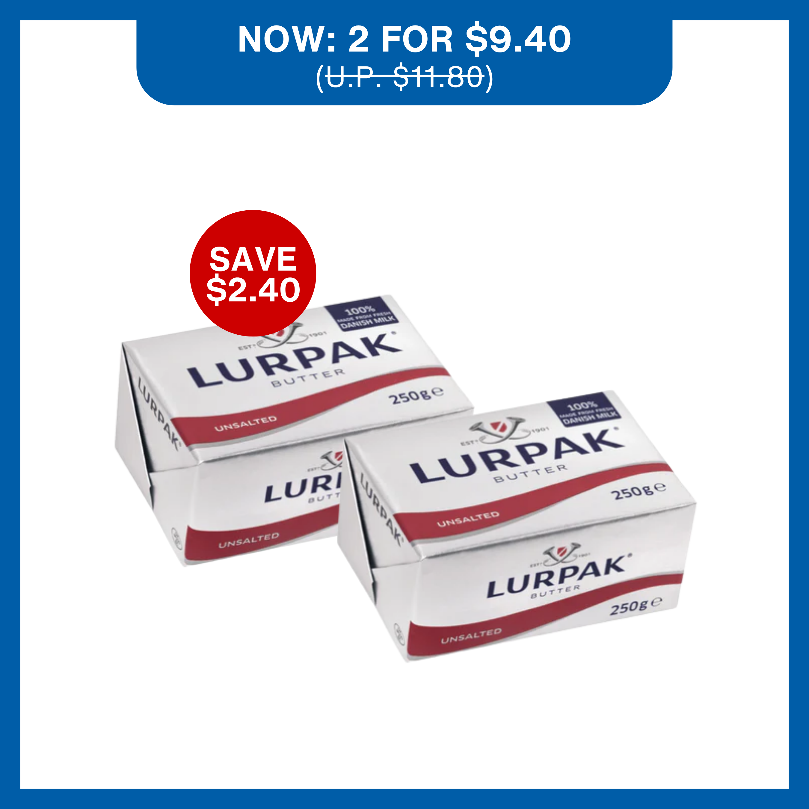Lurpak® Unsalted Butter 250g