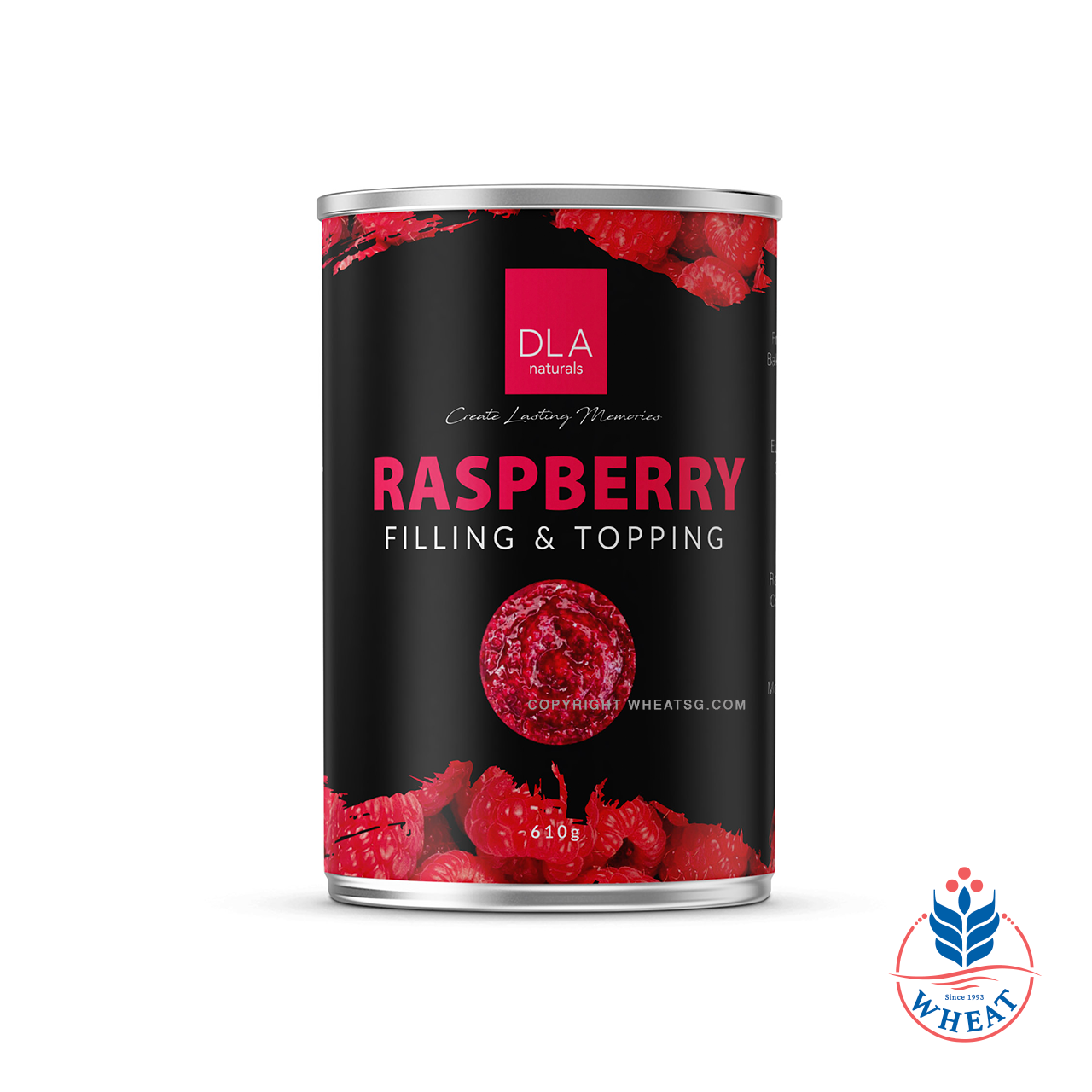 Dla Raspberry DLA Raspberry Fruit Filling and Topping 610g / 2.7kg – Wheat