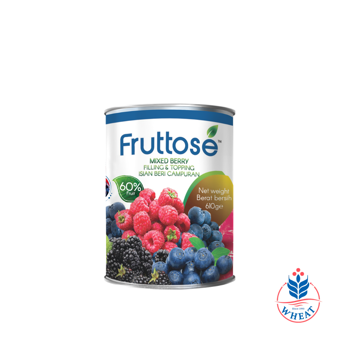 Fruttosé Mixed Berries Pie Filling & Topping (60%) 610g
