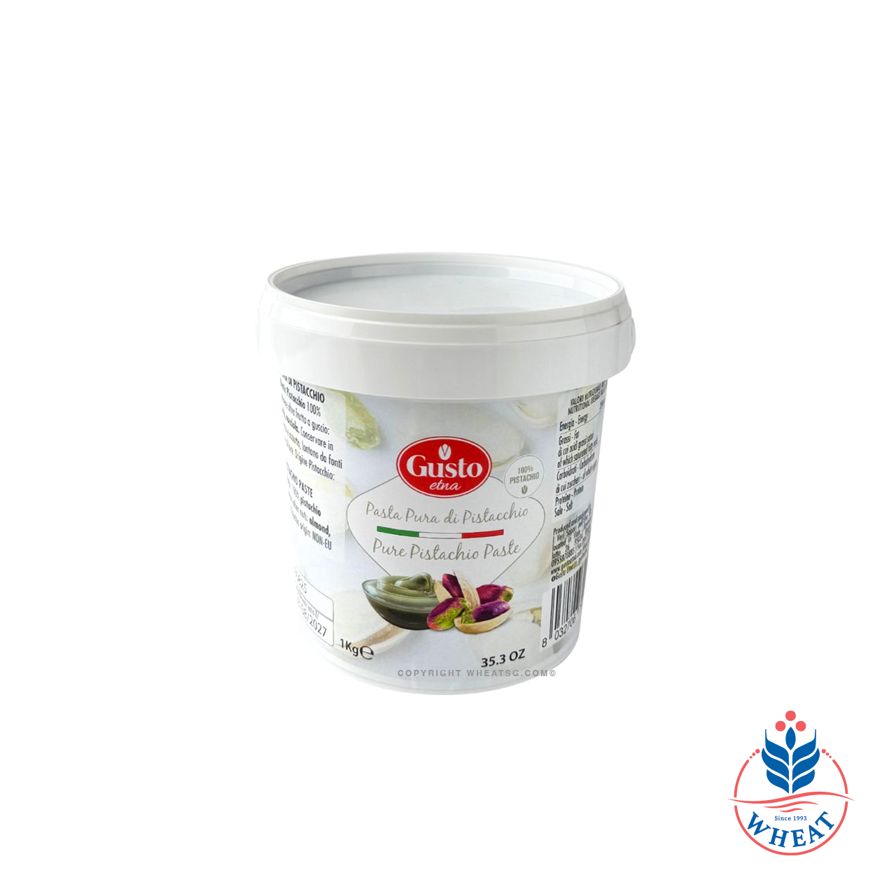 Gusto Etna Pure 100% Pistachio Paste 1kg