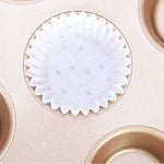 Paper Cupcake Liner White with Dot (WK9299)