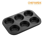 CHEFMADE Non-Stick Muffin 6 Cup Pan (WK9711)
