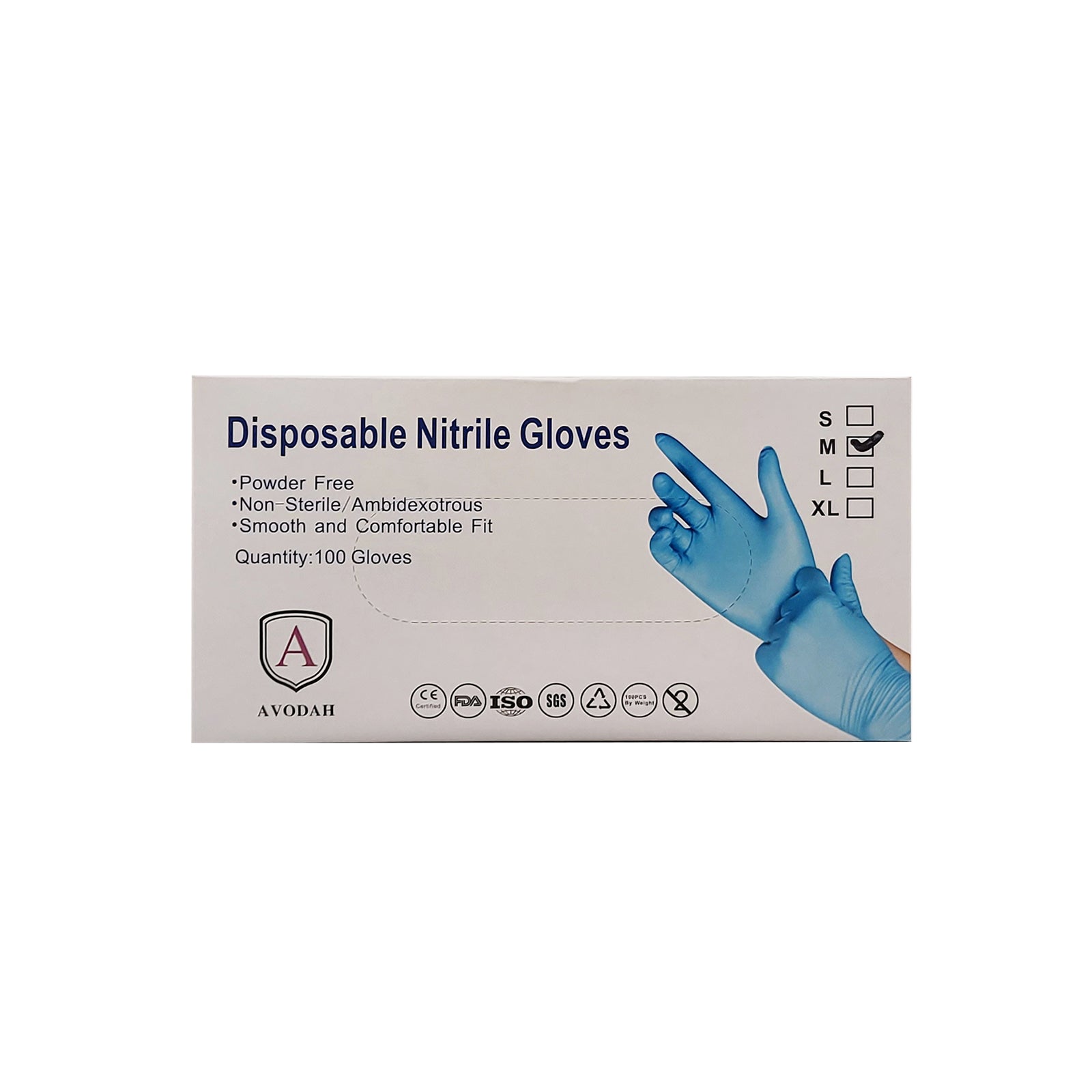 Avodah Disposable Nitrile Gloves 100pcs