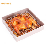 CHEFMADE 11" Non-Stick Deep Square Cake Pan with Rack (WK9811)
