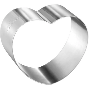 CHEFMADE 8" S/S Heart Mousse Ring (WK9310)