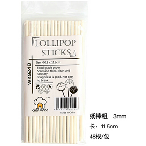 CHEFMADE Lollipop Sticks 48pcs (WK9248)
