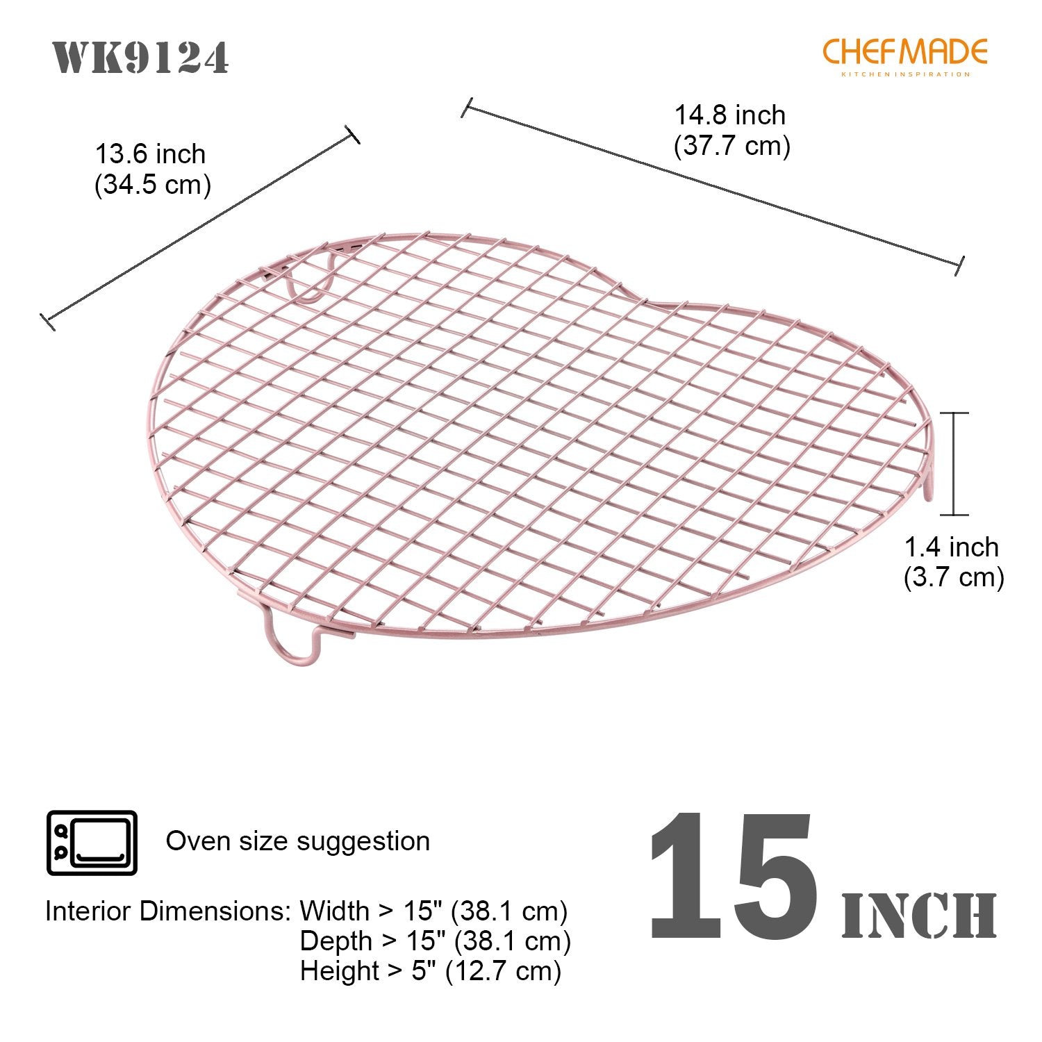 CHEFMADE Heart Shape Cooling Rack (WK9124)
