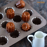 CHEFMADE 12 Cup Non-Stick Cannele Mould (WK9158)