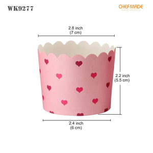 Heart Printed Muffin Liners 25 pcs