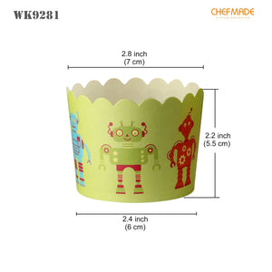 Robot Printed Muffin Liners 25 pcs