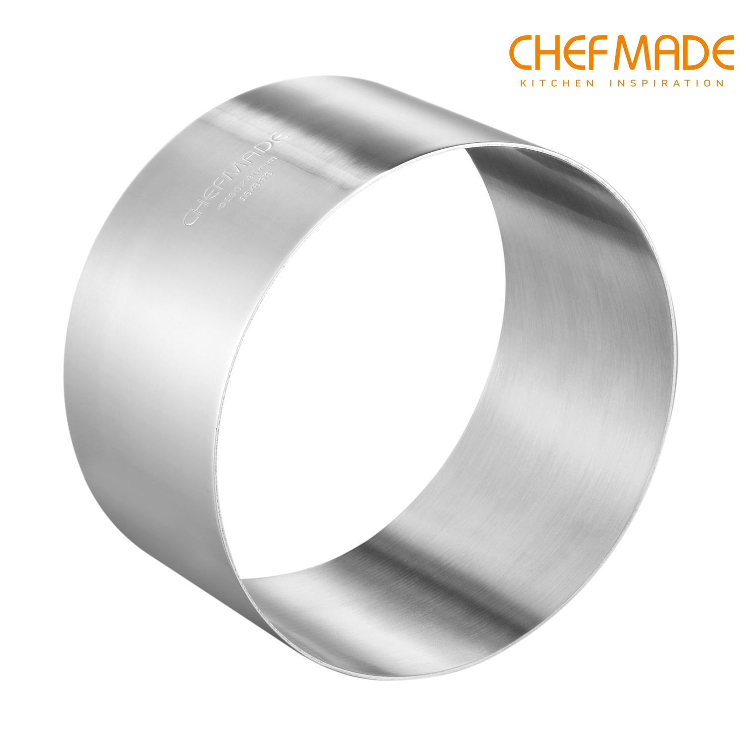 CHEFMADE 6" S/S Round Mousse Ring (WK9312)
