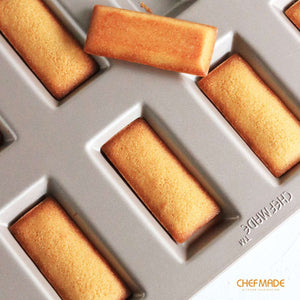 CHEFMADE 8 Cup Non-Stick Rectangular Financier Cake Mould (WK9324)