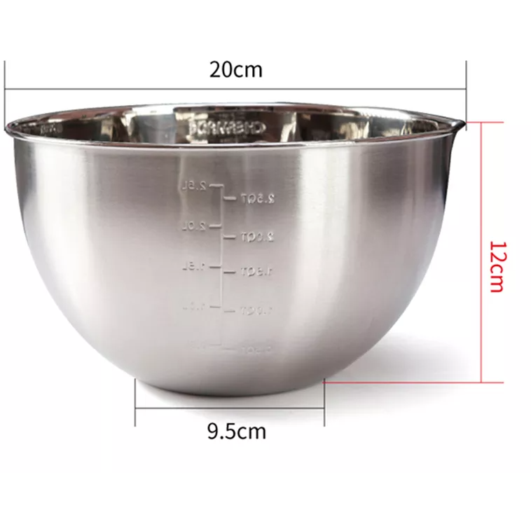 CHEFMADE 20cm 18/8 Stainless Steel Mixing Bowl (WK9364)