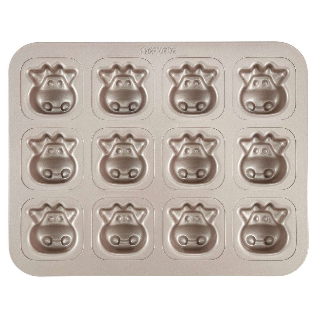 CHEFMADE 12 Cup Non-Stick Cow Cake Pan (WK9788)