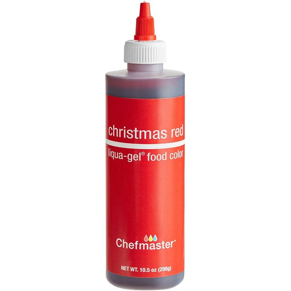 Chefmaster liqua-gel food color CHRISTMAS RED 298g