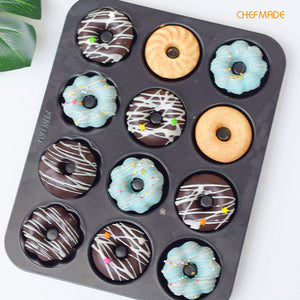 CHEFMADE 12 Cup Non-Stick Donut Pan (WK9869)