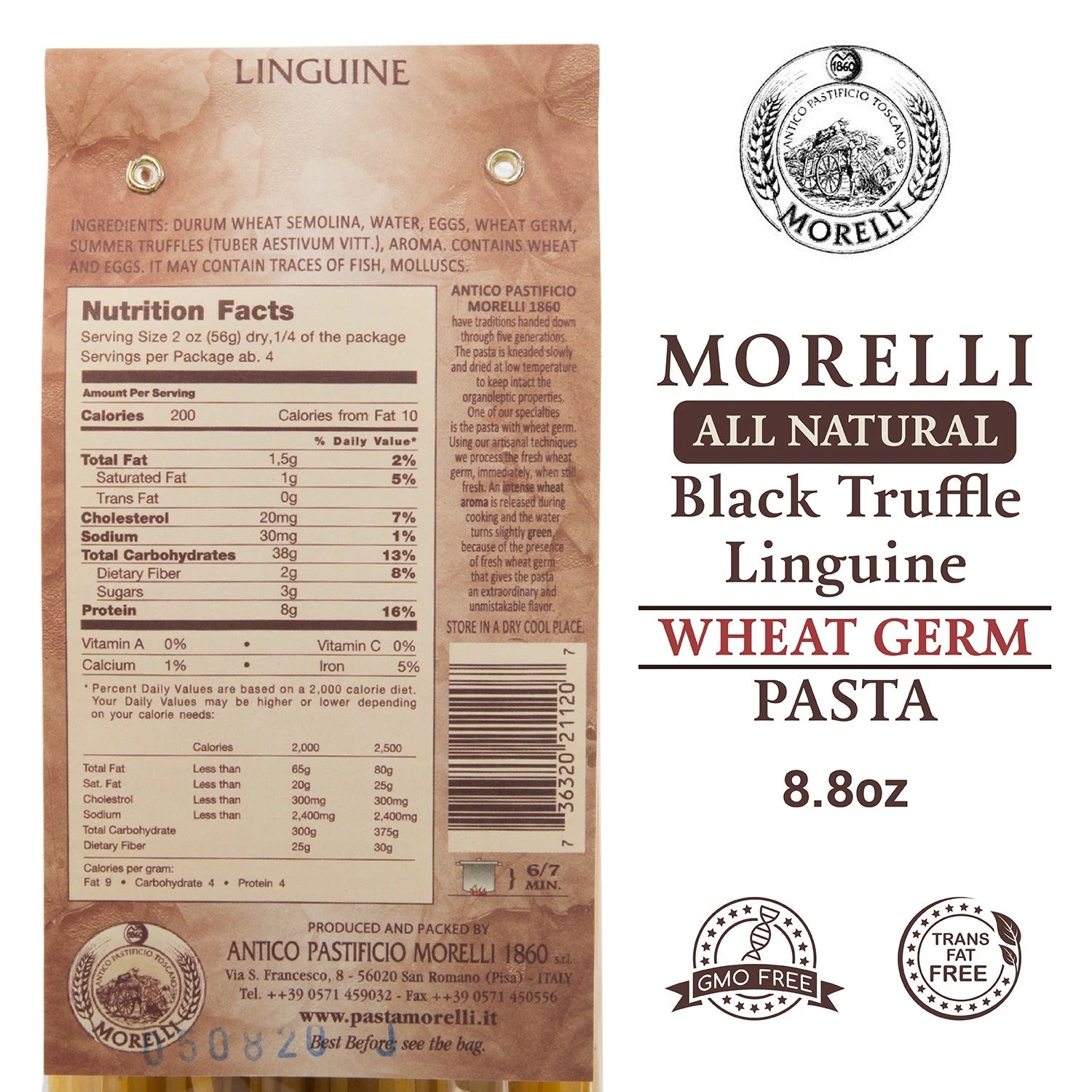 Morelli Linguine Pasta with Truffle 250g