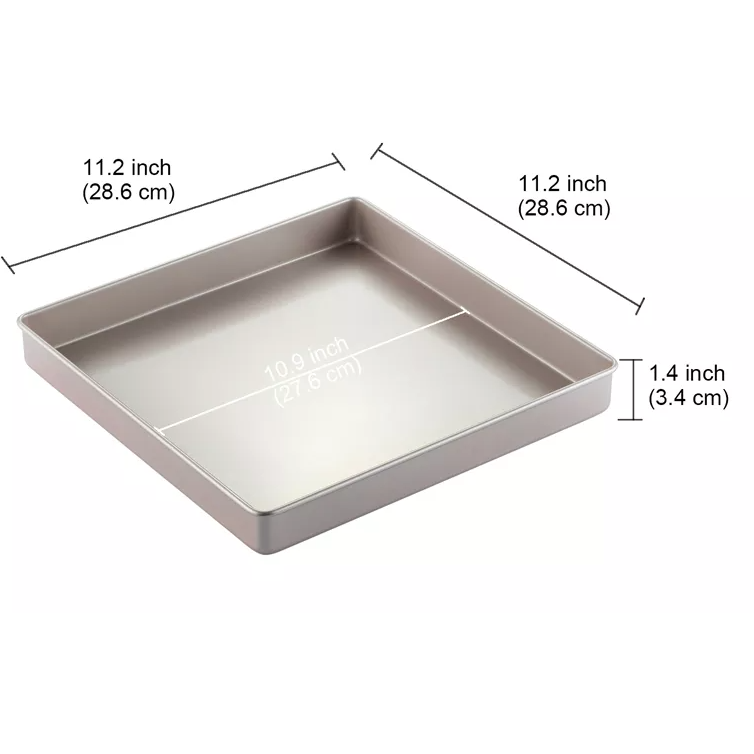 CHEFMADE 11 Non Stick Square Cake Pan WK9076 Wheat